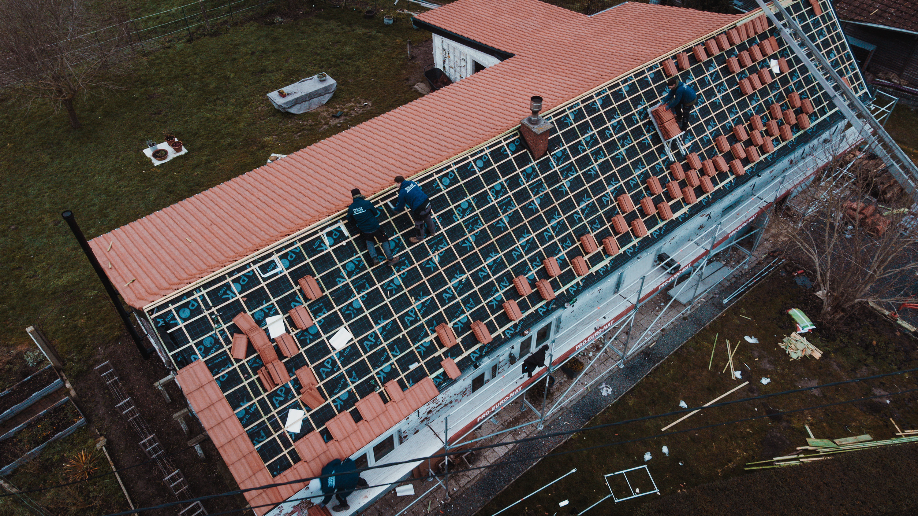 Rénovation de toiture par Nuance Groupe en Belgique